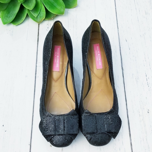 Isaac Mizrahi NY Vivian Chunky Black Heels | 7M - Picture 5 of 8